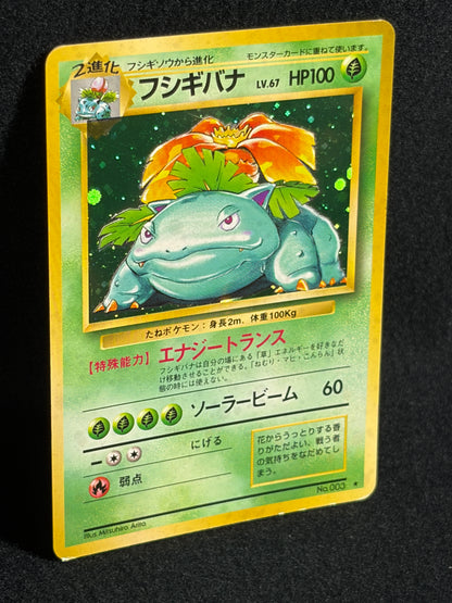 Venusaur No.003 Old Back - Japanese Pokemon Card